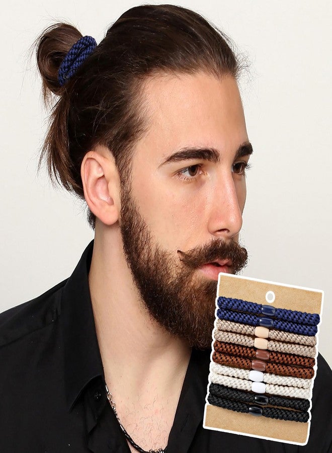 ValueBargain Mens Hair Ties, 10 Pack Hair Ties for Men Guys with Smooth Beads (Multicolor) - Image 5
